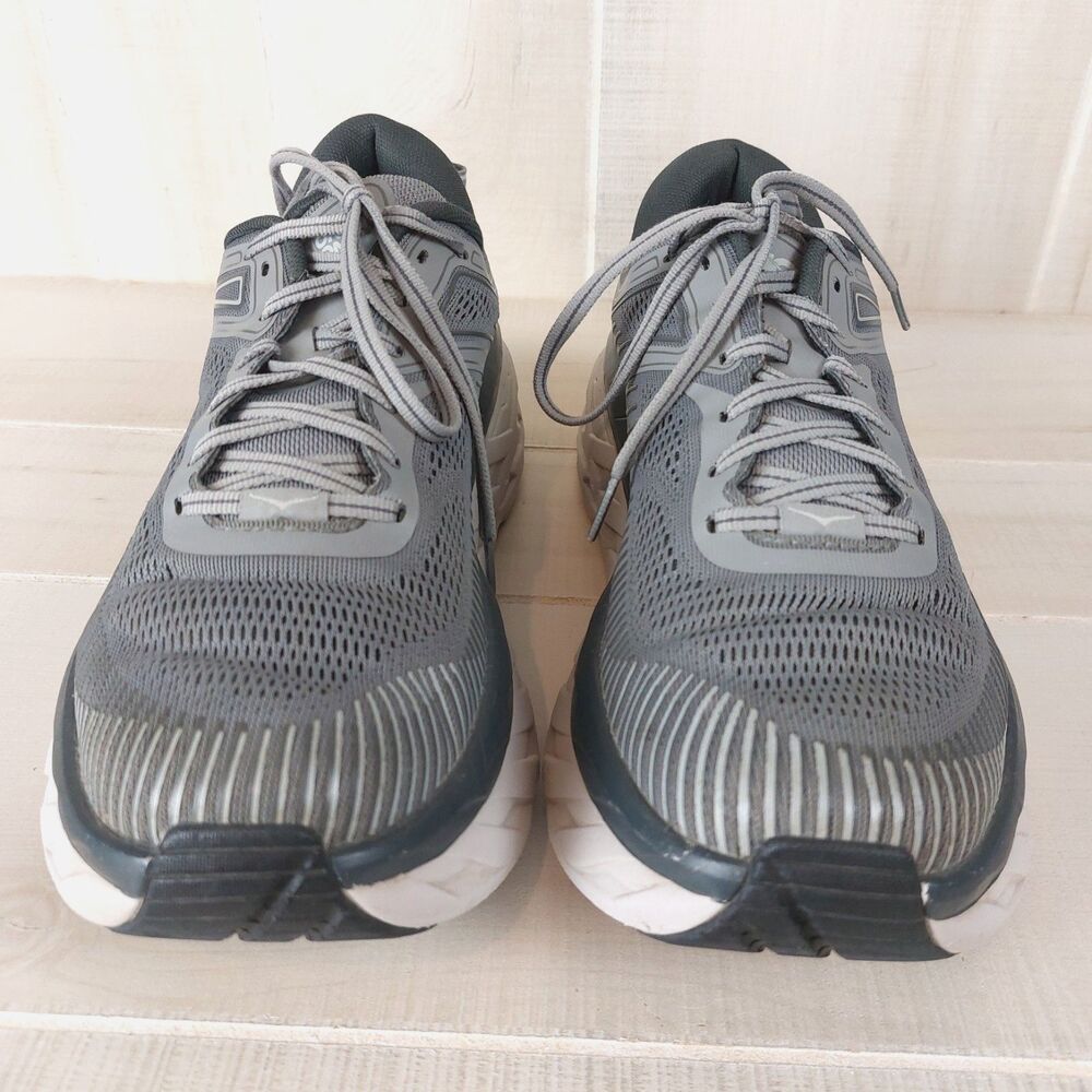 Hoka One One Bondi 7 Running Shoes Men’s Size 9.5 Wild Dove Gray Cushion - Picture 5 of 8